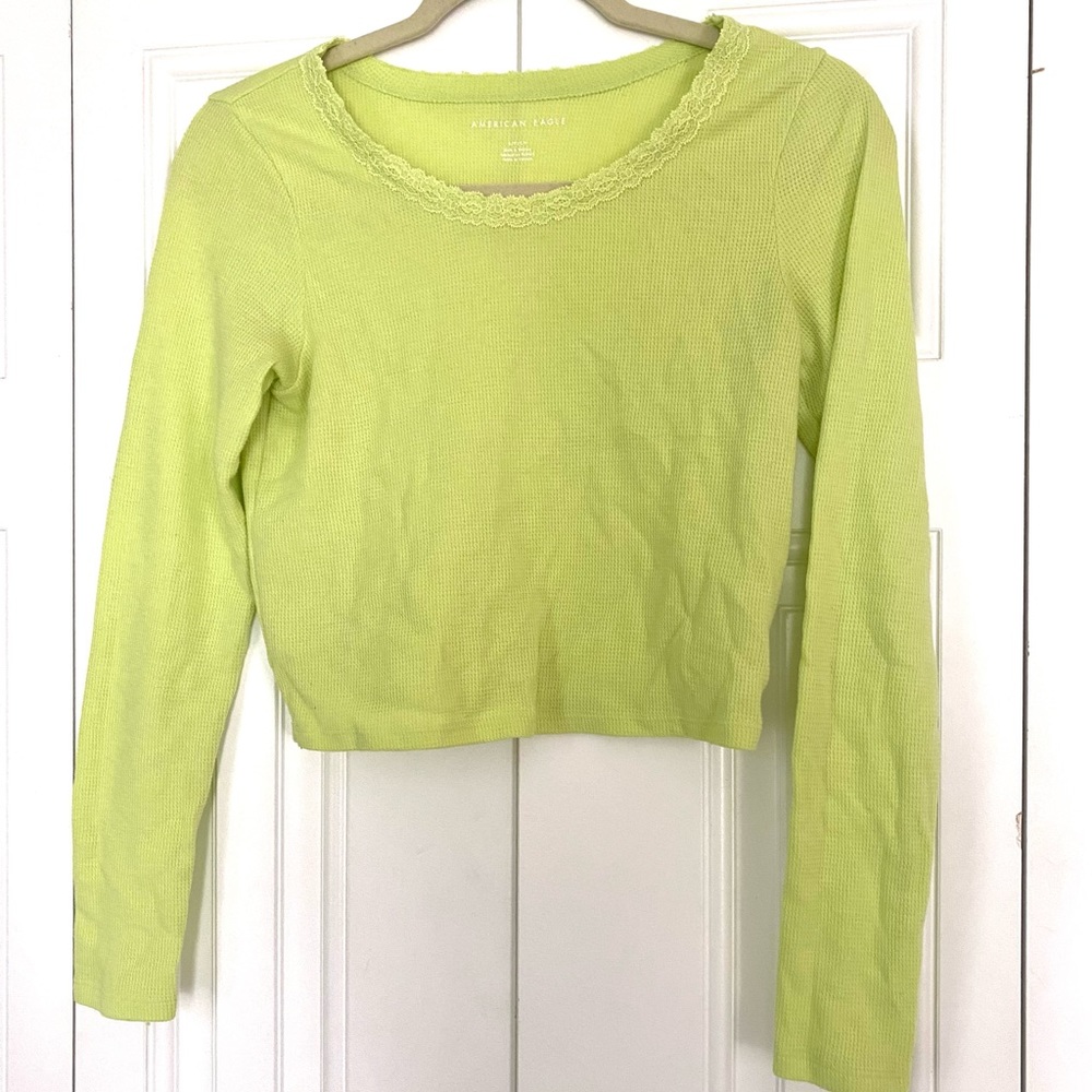 long sleeve crop top